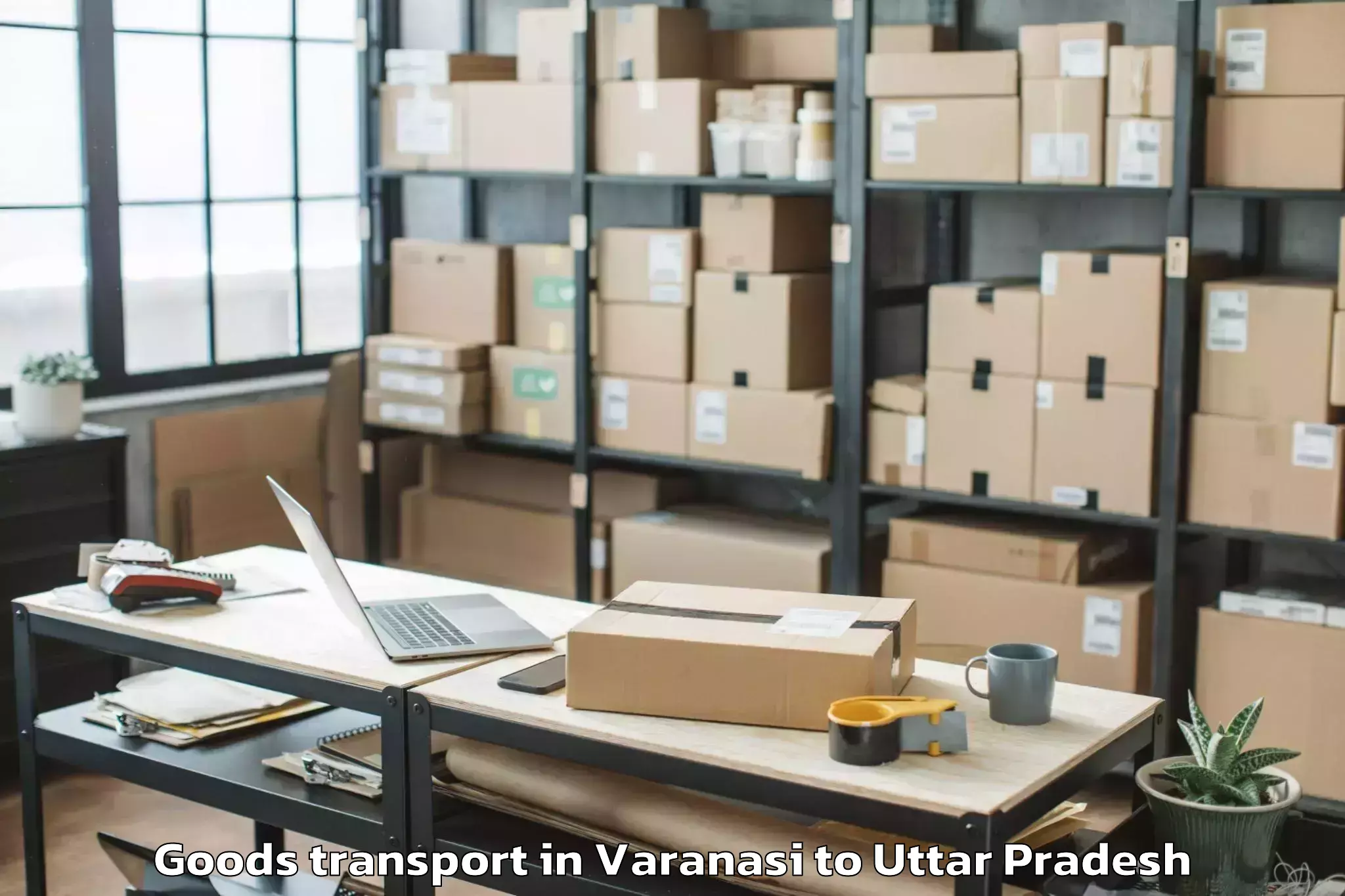 Professional Varanasi to Etmadpur Goods Transport